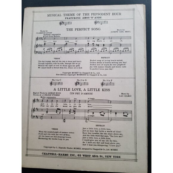 Antique 1929 Sheet Music If you were the only girl, Rudy Vallee - Picture 2 of 4
